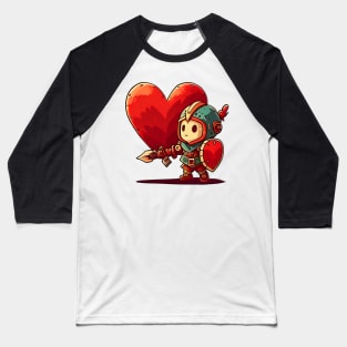 Little Knight fights for love on Valentine's Day Baseball T-Shirt